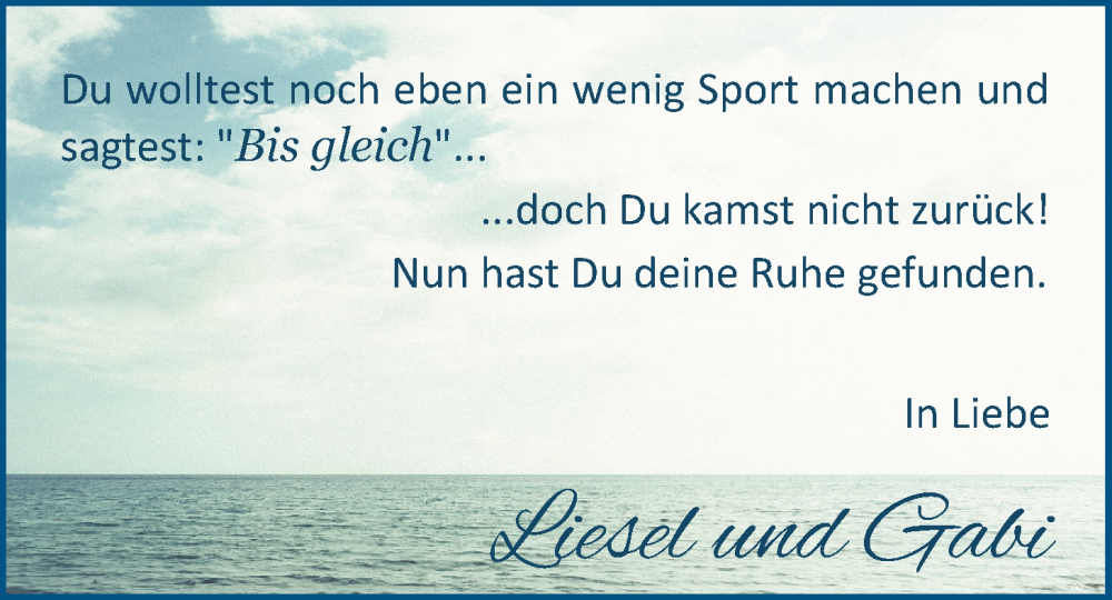  Traueranzeige für Horst Zastrow vom 21.09.2024 aus Nordwest-Zeitung