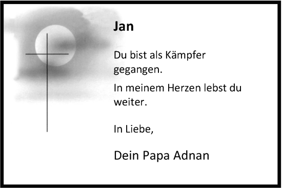 Traueranzeige von Jan Schilling von WZ/JW/AH