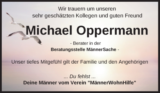Traueranzeige von Michael Oppermann von Nordwest-Zeitung