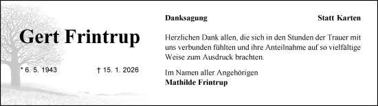 Traueranzeige von Gert Frintrup von Emder Zeitung