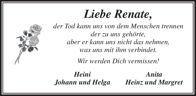  Traueranzeige für Renate Koopmann vom 19.08.2017 aus Rhein-Zeitung