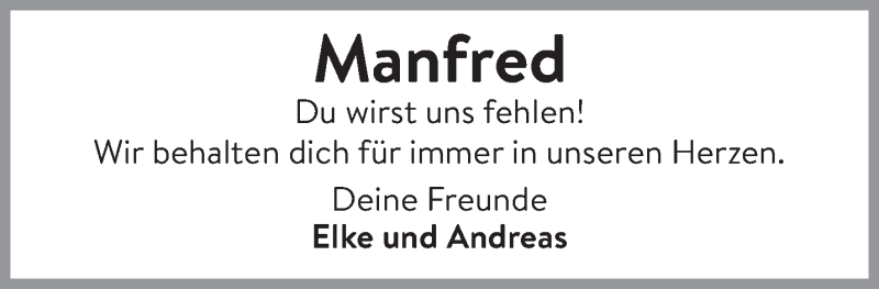  Traueranzeige für Manfred Heinen vom 16.05.2019 aus Rhein-Zeitung