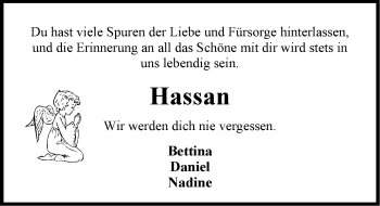 Traueranzeige von Hassan Darbani von Emder Zeitung